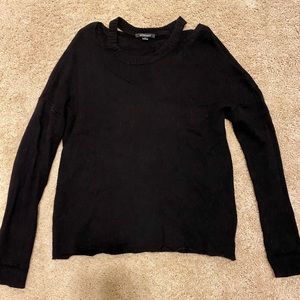 Acrobat Cold Shoulder Wool/Cashmere Sweater